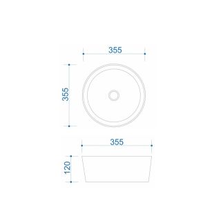 Раковина чаша Maretti EA13NS63-844, белая